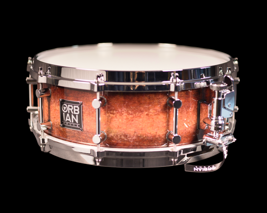 5"x14" Autumn Burst, 12 ply, 8mm maple shell