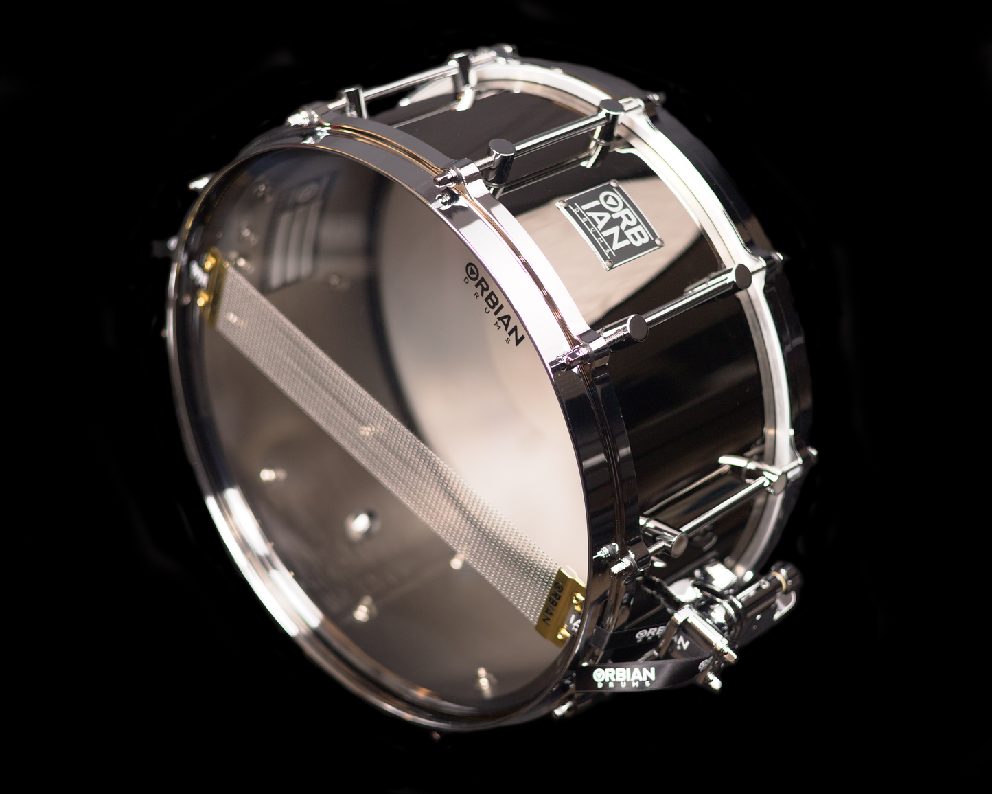 6.5"x14" Black Chrome Over Brass shell, 1mm