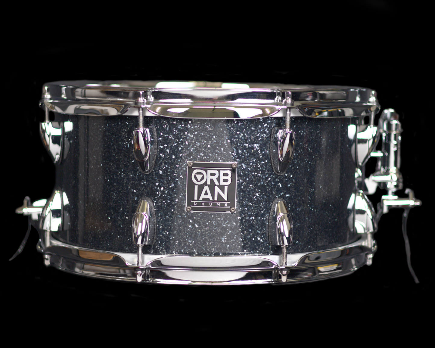 6.5”x13” Black Glass 12 ply, 8mm maple shell