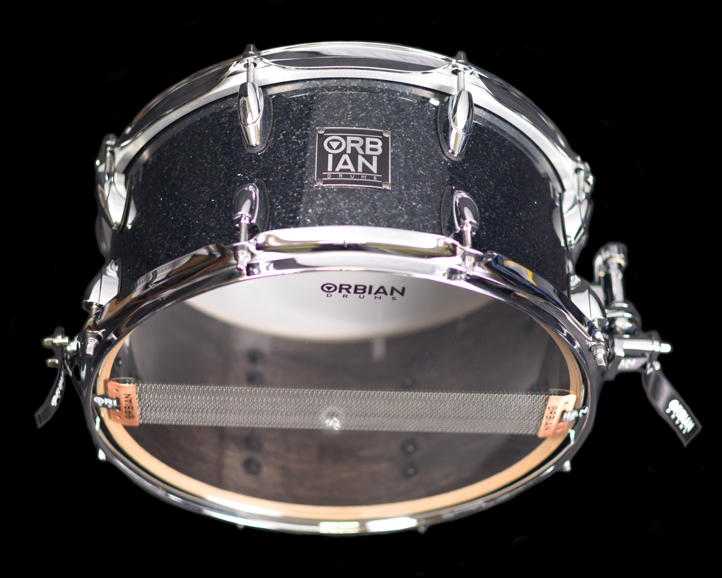 6.5”x13” Black Glass 12 ply, 8mm maple shell
