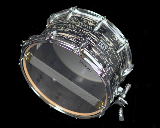 8”x14” Zebra Glass 12 ply, 8mm maple shell