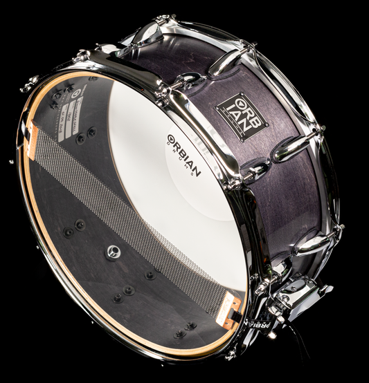 5.5”x14” Black 10 ply, 6mm maple shell