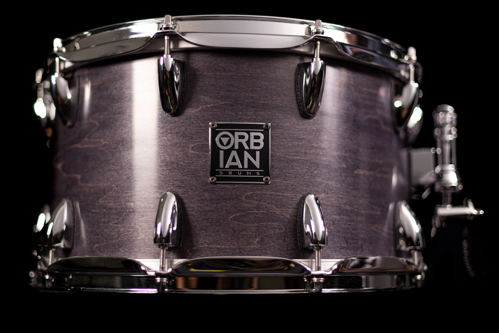 8”x14” Black 12 ply, 8mm maple shell