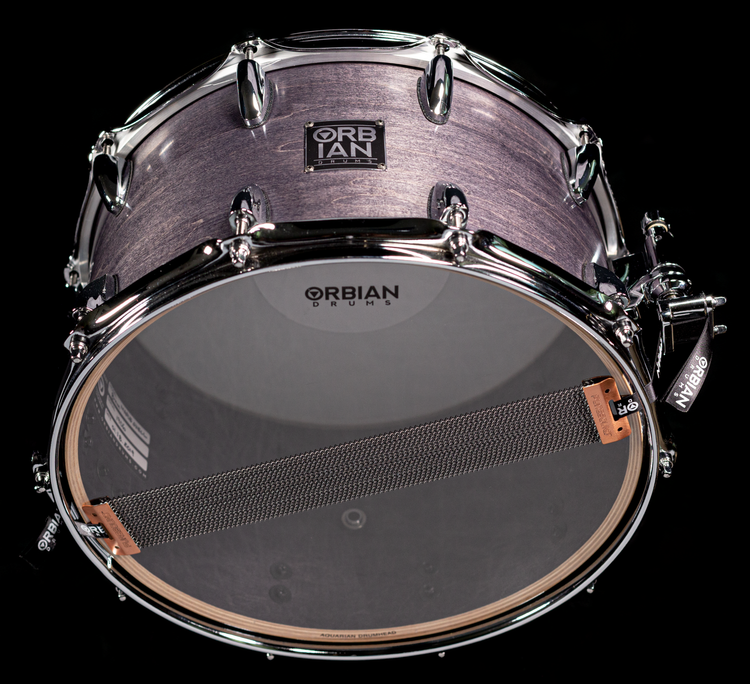 8”x14” Black 12 ply, 8mm maple shell