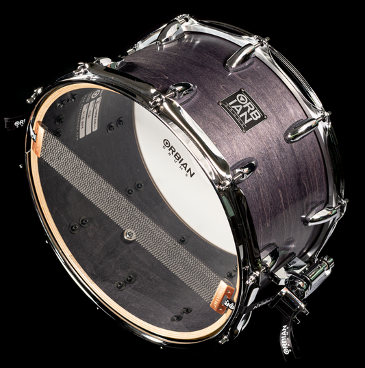 8”x14” Black 12 ply, 8mm maple shell