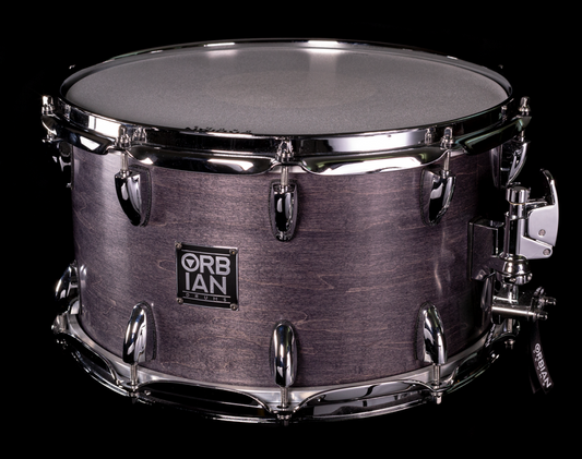 8”x14” Black 12 ply, 8mm maple shell