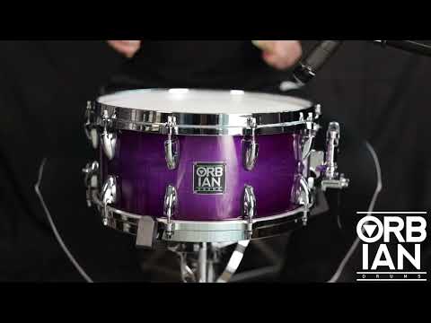 6.5”x14” Voodoo Purple 12 ply, 8mm maple shell