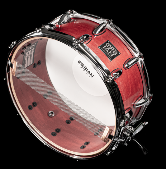 6”x14” Crimson Red 10 ply, 6mm maple shell