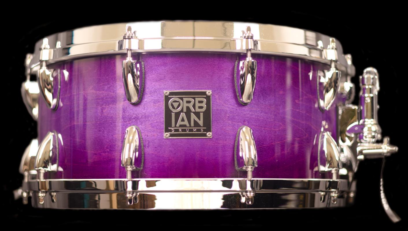 6.5”x14” Voodoo Purple 12 ply, 8mm maple shell