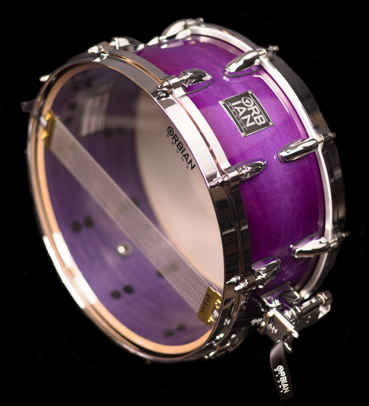 6.5”x14” Voodoo Purple 12 ply, 8mm maple shell