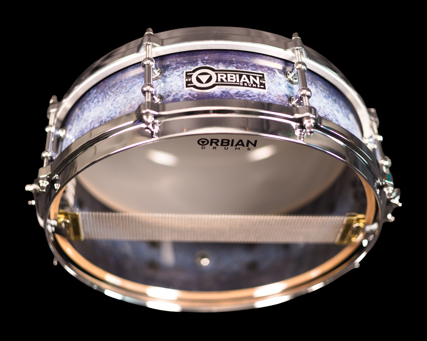 4"x13" Blue Galaxy Piccolo, 12 ply, 8mm maple shell