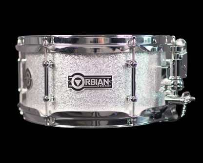5"x10" Silver Sparkle, 7 ply, 8mm maple shell