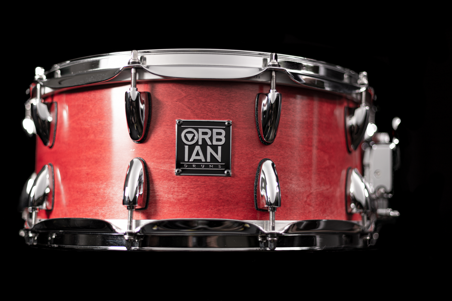 6”x14” Crimson Red 10 ply, 6mm maple shell